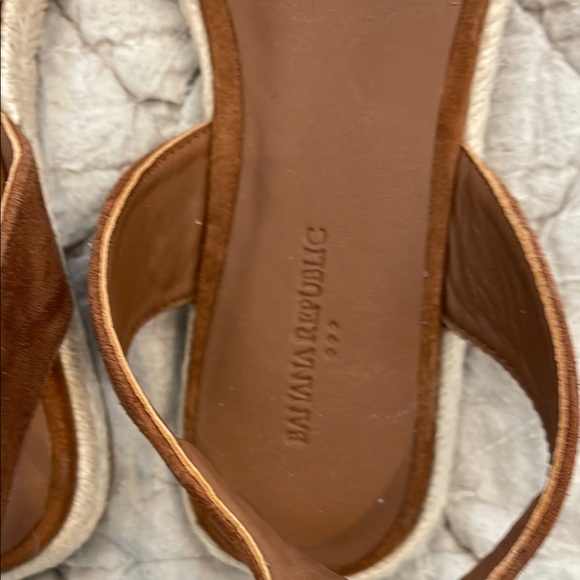 Banana Republic Brown Espadrilles with Ankle Strap. Brand new, size 7 - Picture 4 of 10